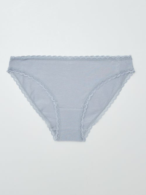 Lote de 2 cuecas em algodão - Kiabi