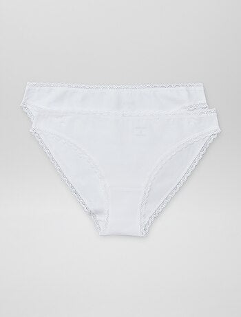 Lote de 2 cuecas em algodão