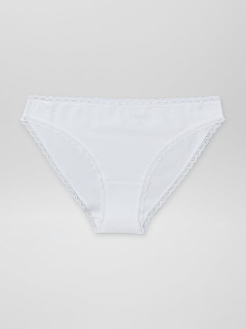 Lote de 2 cuecas em algodão - Kiabi