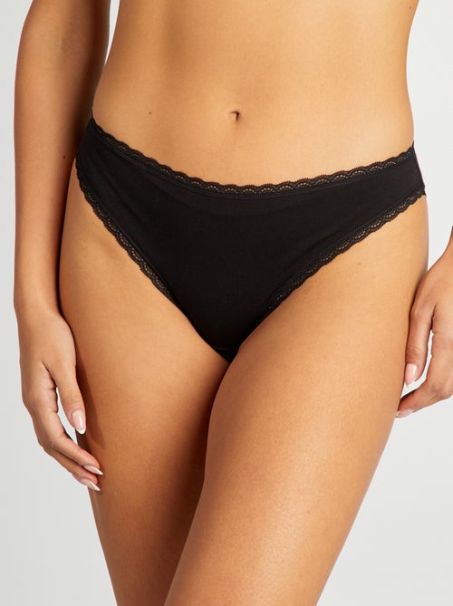 Lote de 2 cuecas em algodão - Kiabi