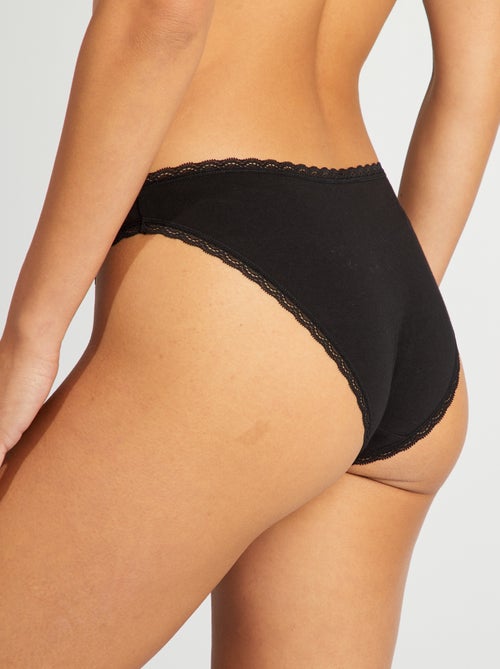 Lote de 2 cuecas em algodão - Kiabi