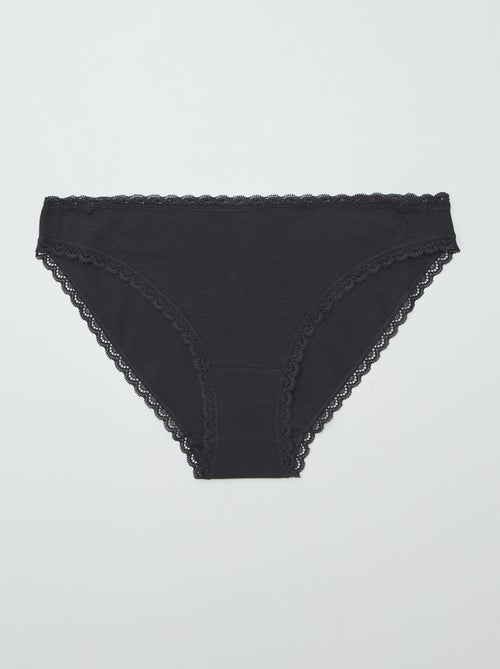 Lote de 2 cuecas em algodão - Kiabi