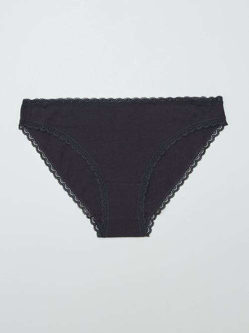 Lote de 2 cuecas em algodão - Kiabi