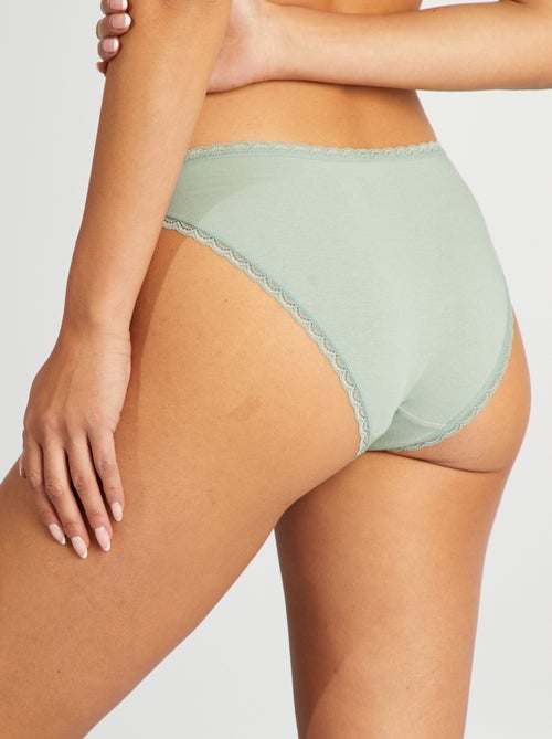 Lote de 2 cuecas em algodão - Kiabi