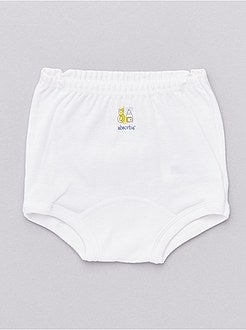 Lote de 2 cuecas em puro algodão biológico 'Absorba' - Kiabi