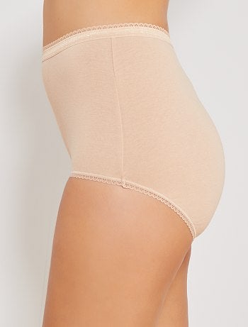 Lote de 2 cuecas Maxi em algodão elástico 'Playtex' - Kiabi