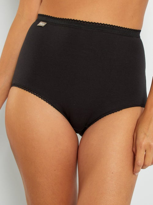 Lote de 2 cuecas Maxi em algodão elástico 'Playtex' - Kiabi