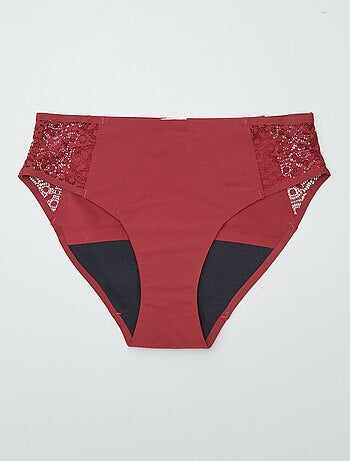 Lote de 2 cuecas menstruais fluxo ligeiro