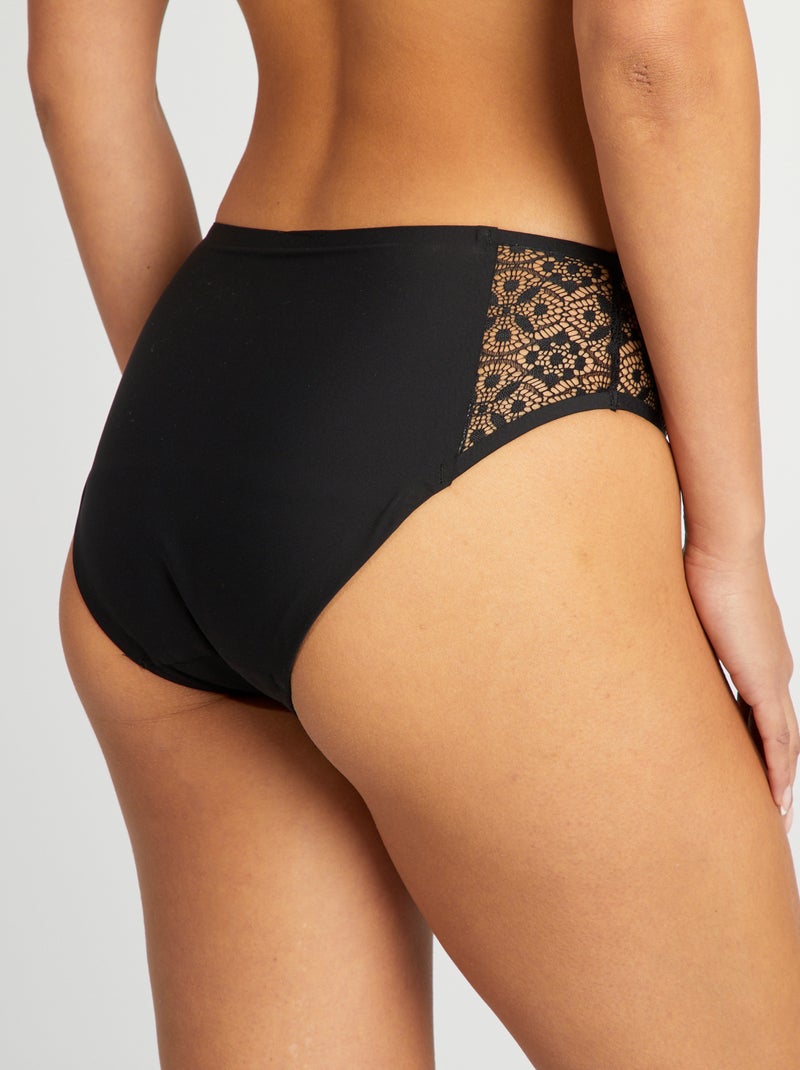 Lote de 2 cuecas menstruais fluxo ligeiro VERMELHO - Kiabi