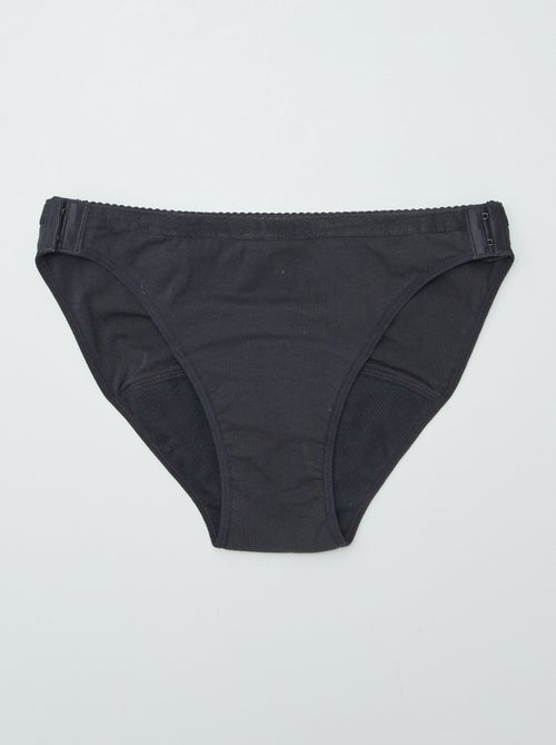 Lote de 2 cuecas menstruais laváveis em algodão  - So Easy - Kiabi