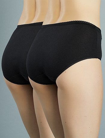 Lote de 2 cuecas Midi em algodão 'Playtex' - Kiabi