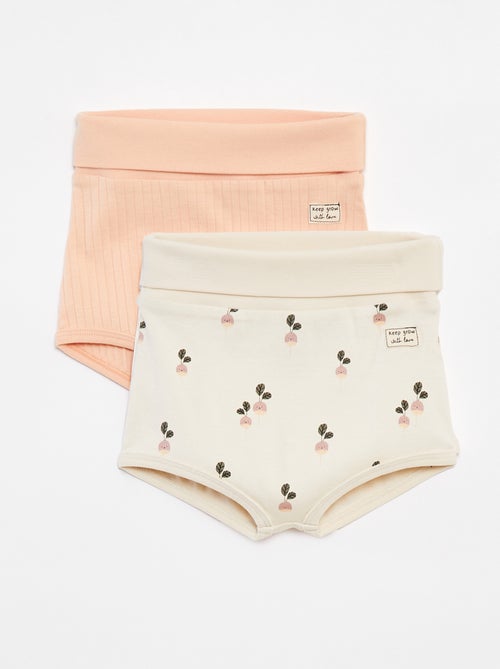 Lote de 2 cuecas para mulher de enfiar - cradle to cradle - Kiabi