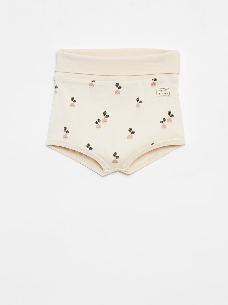 Lote de 2 cuecas para mulher de enfiar - cradle to cradle BRANCO - Kiabi