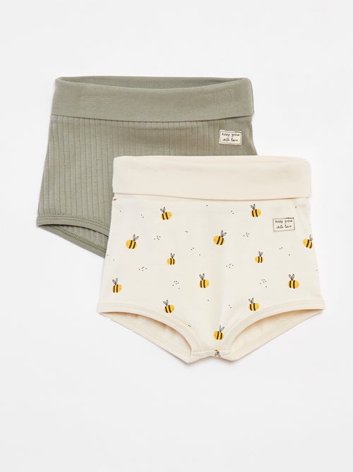 Lote de 2 cuecas para mulher de enfiar - cradle to cradle - Kiabi