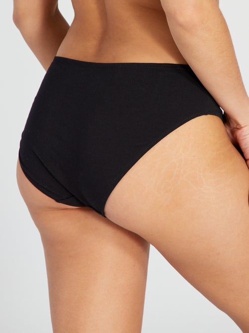 Lote de 2 cuecas para mulher em jersey - Fácil de Vestir - Kiabi Lote de 2 cuecas para mulher em jersey - Fácil de Vestir - Kiabi