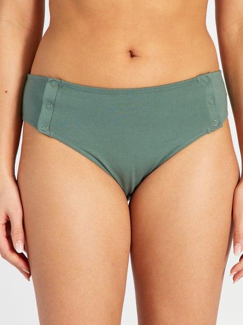 Lote de 2 cuecas para mulher em jersey - Fácil de Vestir - Kiabi Lote de 2 cuecas para mulher em jersey - Fácil de Vestir - Kiabi