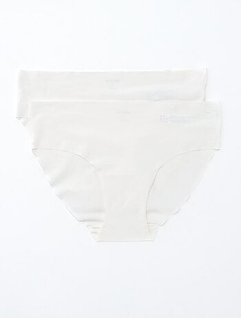 Lote de 2 cuecas para mulher invisíveis em microfibra