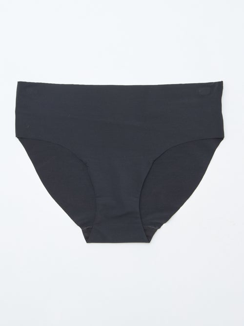 Lote de 2 cuecas para mulher invisíveis em microfibra - Kiabi