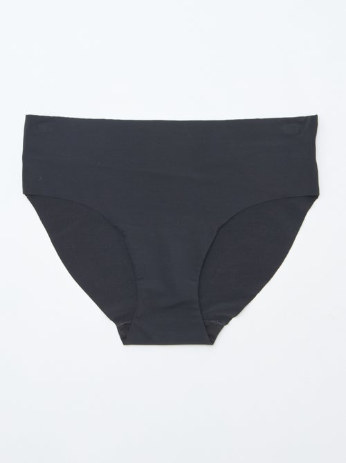 Lote de 2 cuecas para mulher invisíveis em microfibra - Kiabi