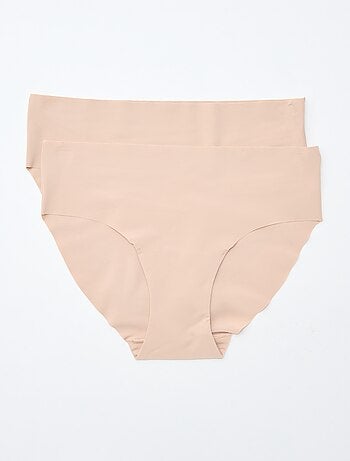 Lote de 2 cuecas para mulher invisíveis em microfibra