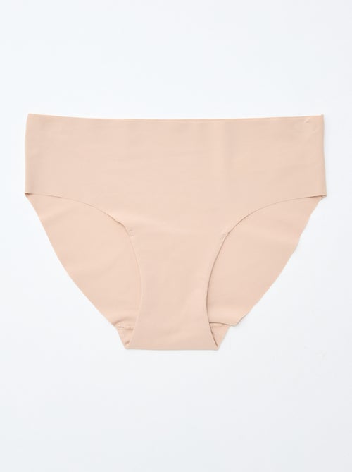 Lote de 2 cuecas para mulher invisíveis em microfibra - Kiabi