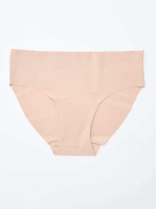 Lote de 2 cuecas para mulher invisíveis em microfibra - Kiabi