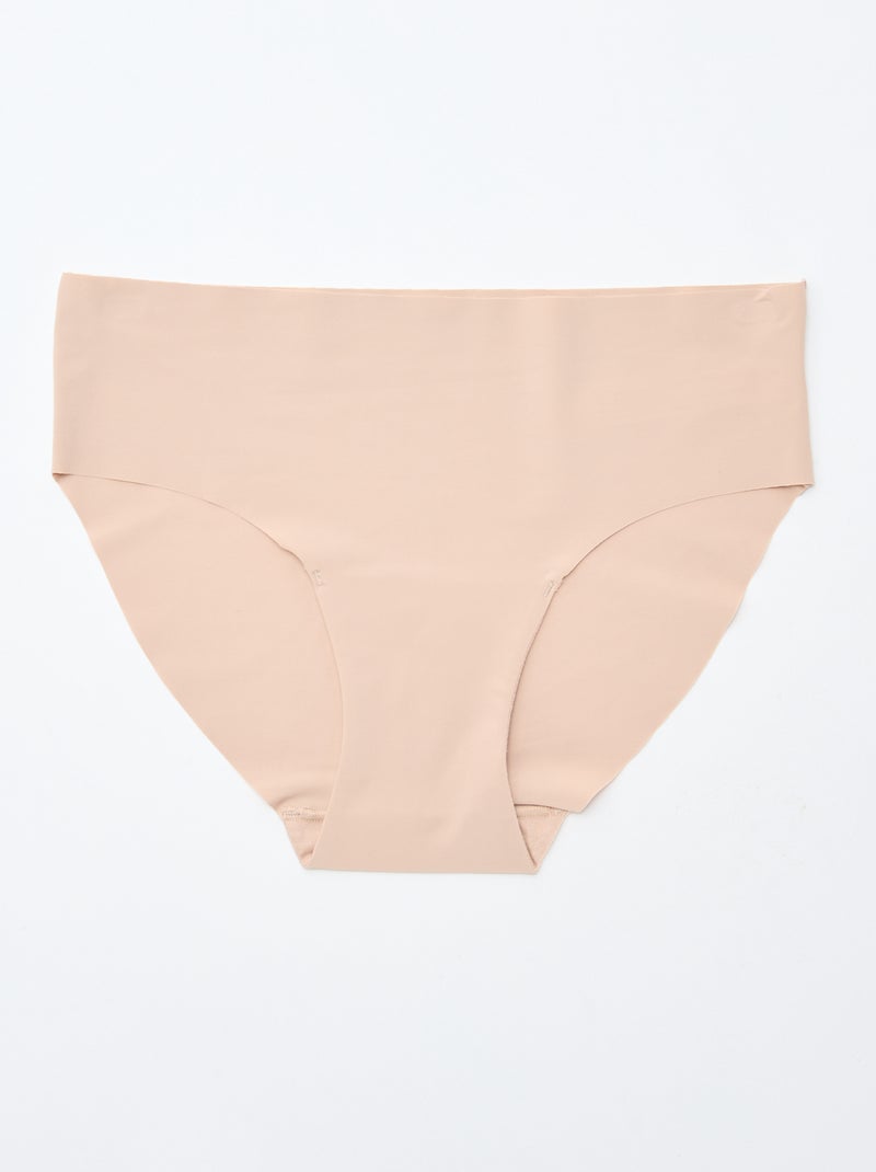 Lote de 2 cuecas para mulher invisíveis em microfibra Rosa - Kiabi