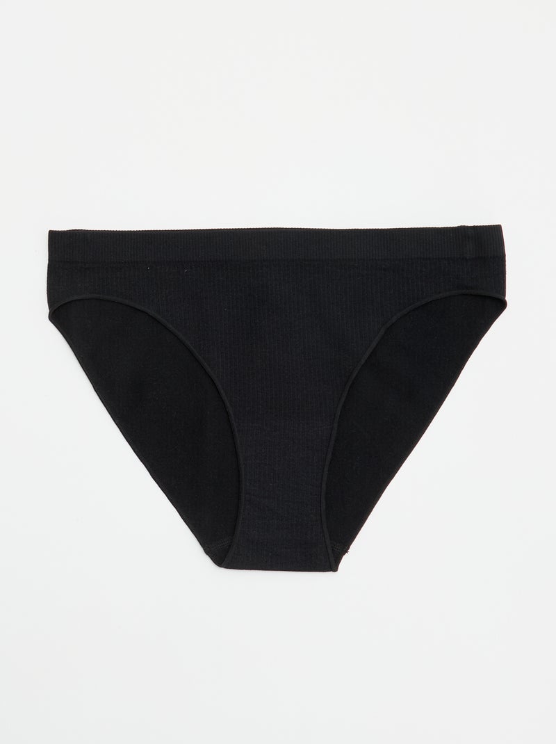Lote de 2 cuecas para mulher lisas Branco - Kiabi