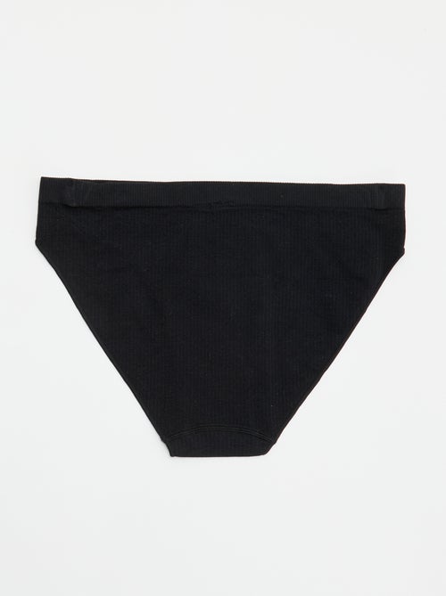 Lote de 2 cuecas para mulher lisas - Kiabi