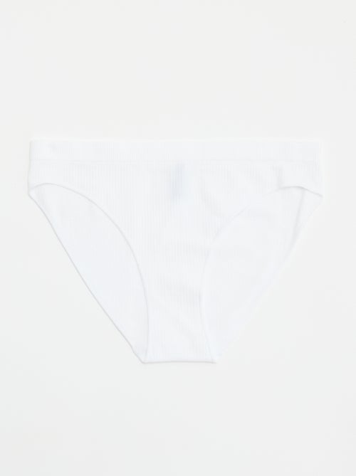 Lote de 2 cuecas para mulher lisas - Kiabi