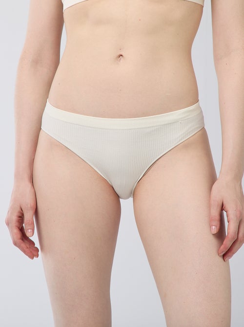 Lote de 2 cuecas para mulher lisas - Kiabi