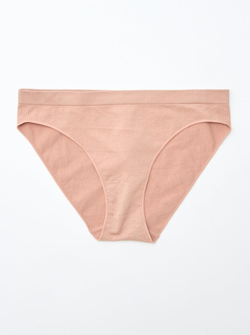 Lote de 2 cuecas para mulher lisas Rosa - Kiabi
