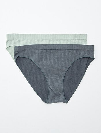 Lote de 2 cuecas para mulher lisas