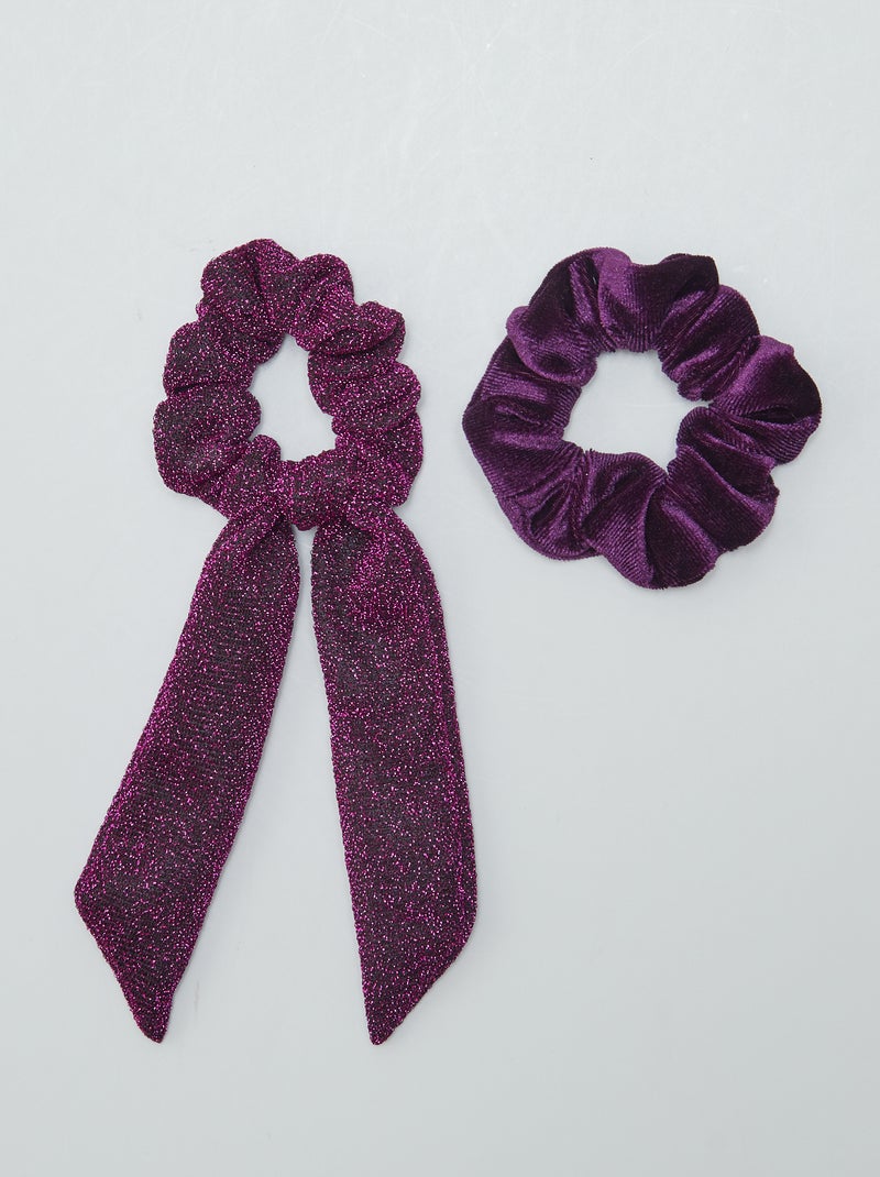 Lote de 2 elásticos de cabelo 'Halloween' VIOLETA - Kiabi