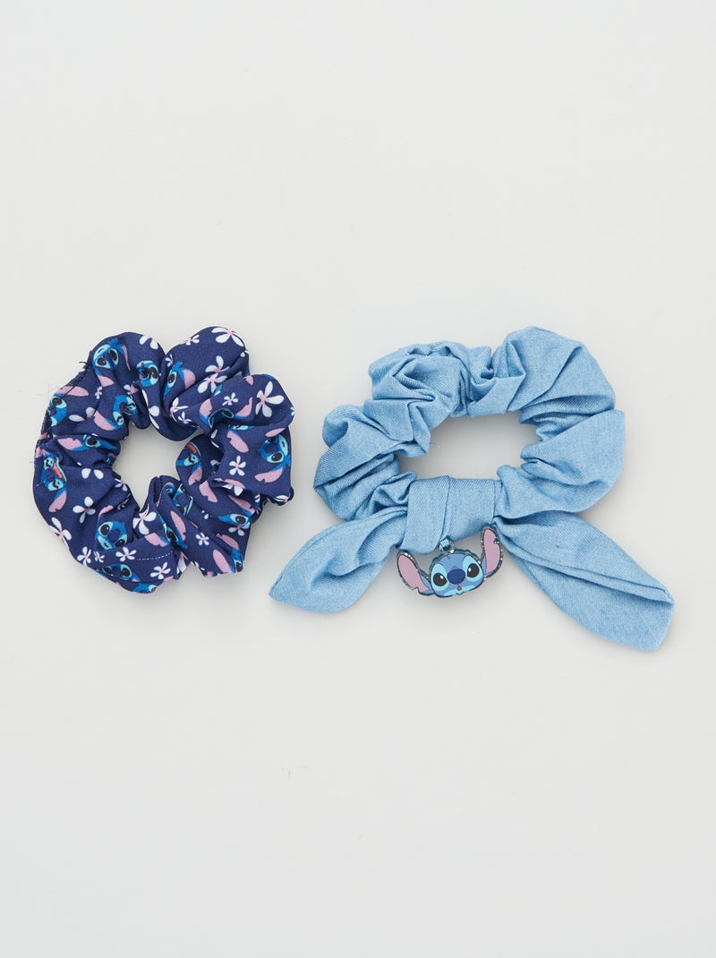 Lote de 2 elásticos de cabelo 'Stitch Azul - Kiabi