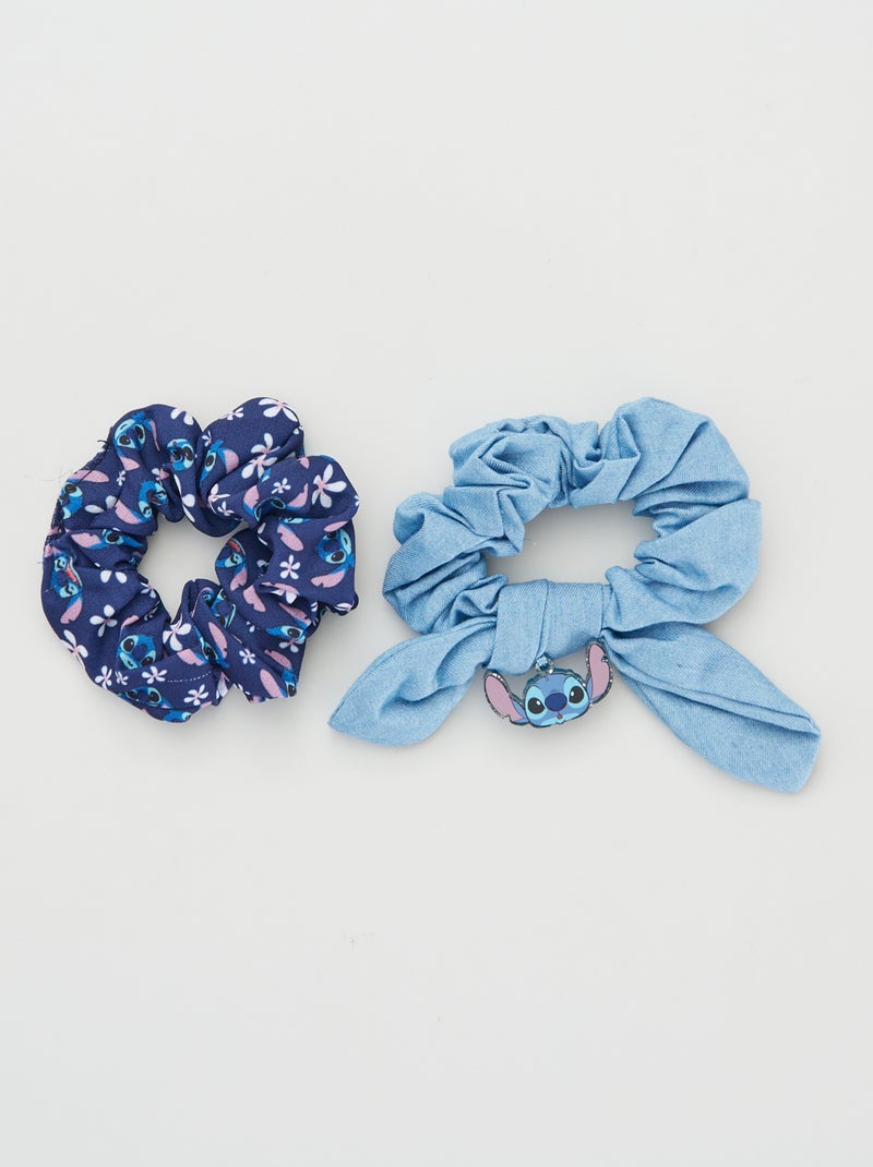Lote de 2 elásticos de cabelo 'Stitch Azul - Kiabi