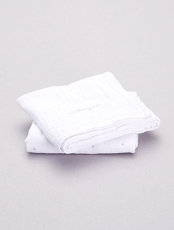 Lote de 2 fraldas 'Coelho' - Kiabi