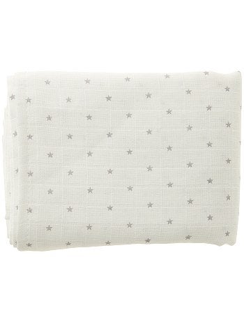 Lote de 2 fraldas em puro algodão biológico - Kiabi