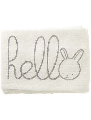 Lote de 2 fraldas em puro algodão biológico - Kiabi