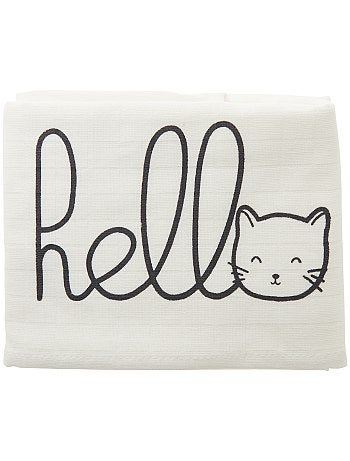 Lote de 2 fraldas em puro algodão biológico - Kiabi