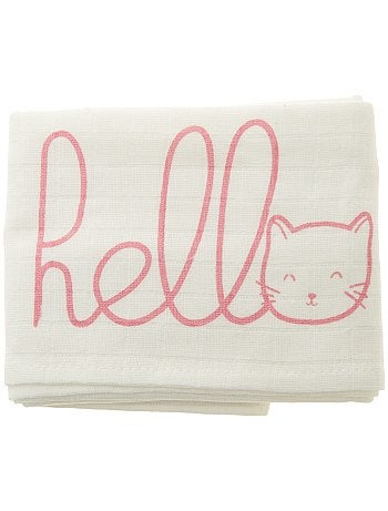 Lote de 2 fraldas em puro algodão biológico - Kiabi