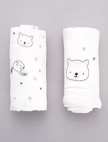 Lote de 2 fraldas 'Raposa' - Kiabi