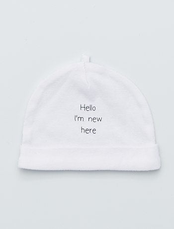 Menina 0-36 meses - Lote de 2 gorros de algodão biológico - Kiabi