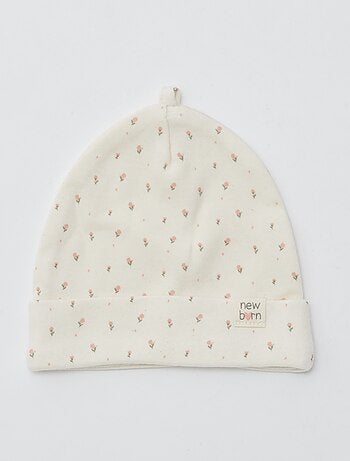 Lote de 2 gorros para recém-nascido
