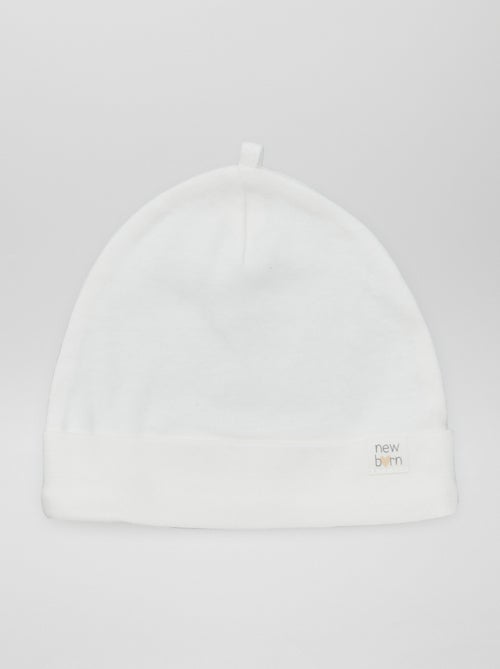 Lote de 2 gorros para recém-nascido - Kiabi