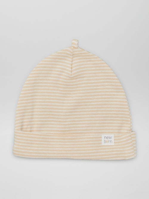 Lote de 2 gorros para recém-nascido - Kiabi