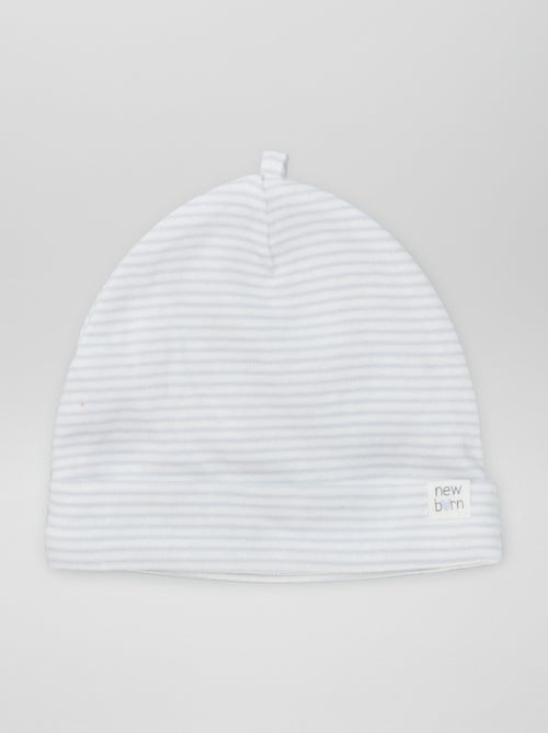 Lote de 2 gorros para recém-nascido - Kiabi