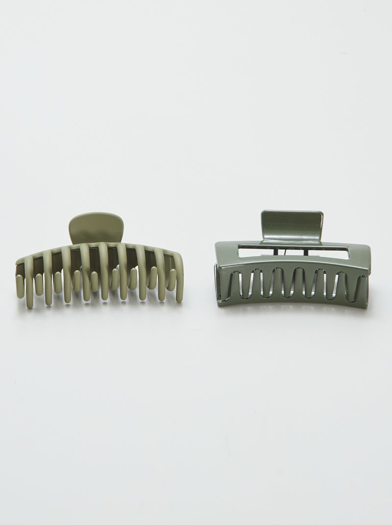 Lote de 2 grandes molas CAQUI - Kiabi