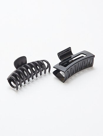 Lote de 2 grandes molas para o cabelo