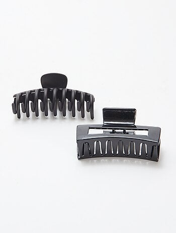 Lote de 2 grandes molas para o cabelo